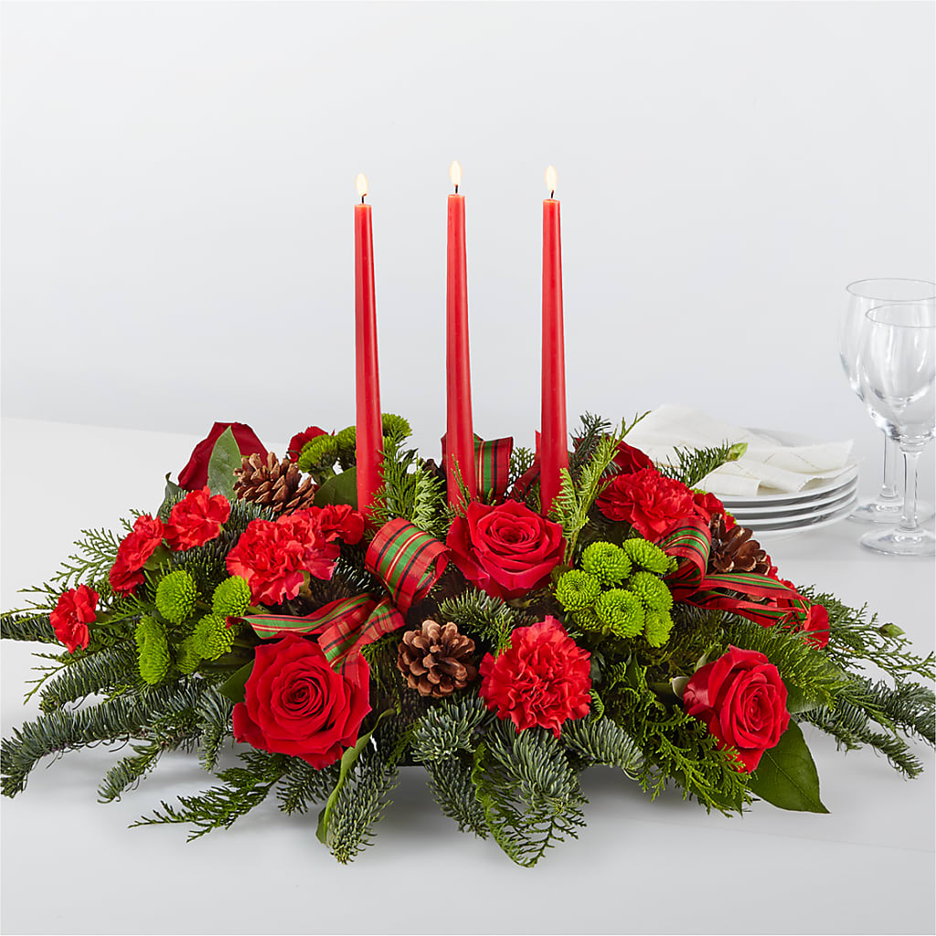 By the Candlelight Centerpiece – Royalty Flowers, Alexandria VA