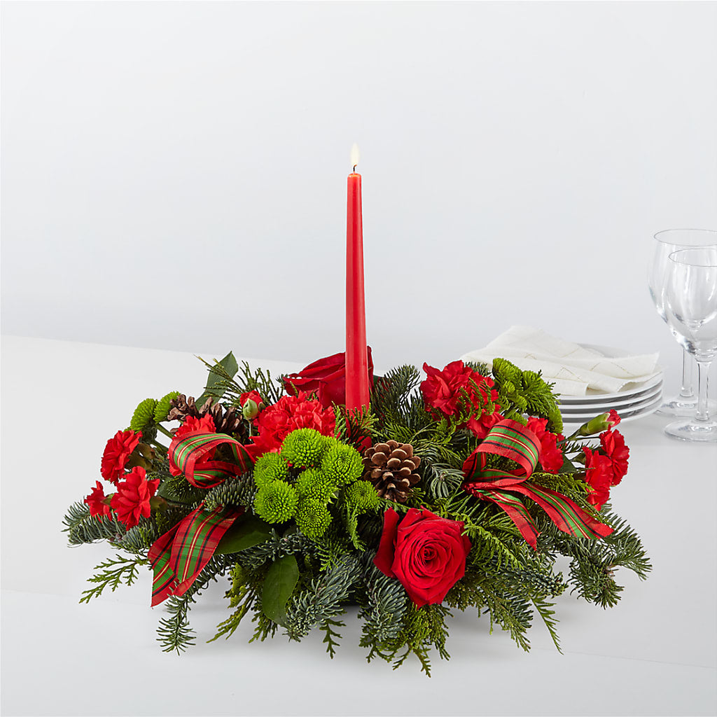 By the Candlelight Centerpiece – Royalty Flowers, Alexandria VA