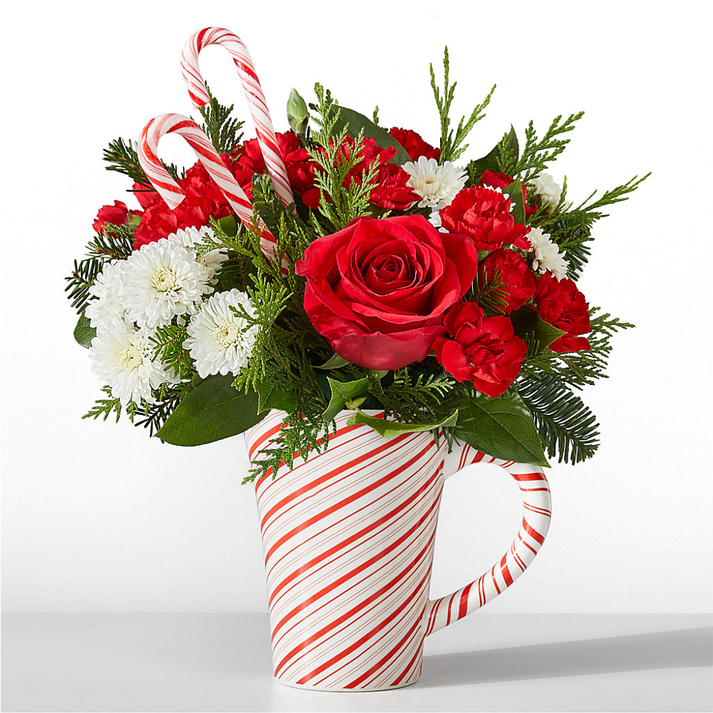 Peppermint Swirl Mug – Royalty Flowers, Alexandria VA