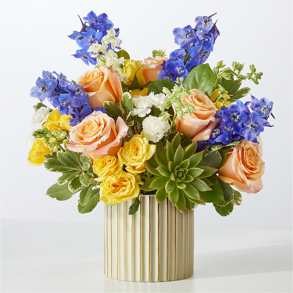 Cobalt Reverie Bouquet – Royalty Flowers, Alexandria VA