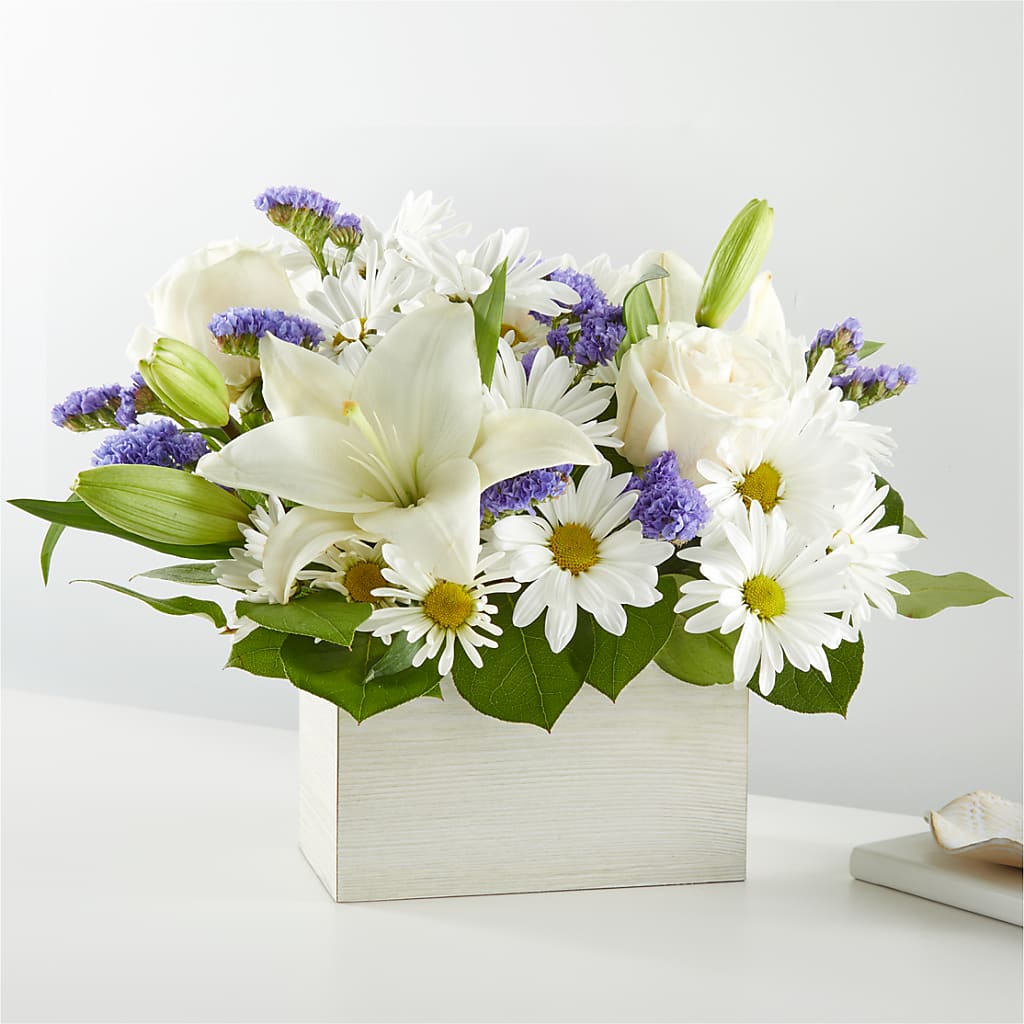 Beyond Blue Box Bouquet – Royalty Flowers, Alexandria VA