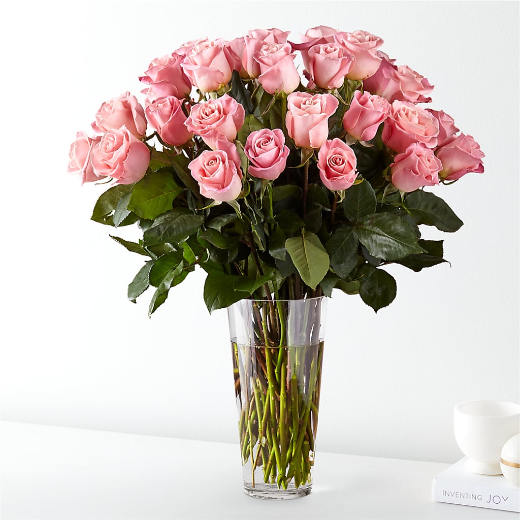 Long Stem Pink Rose Bouquet – Royalty Flowers, Alexandria VA