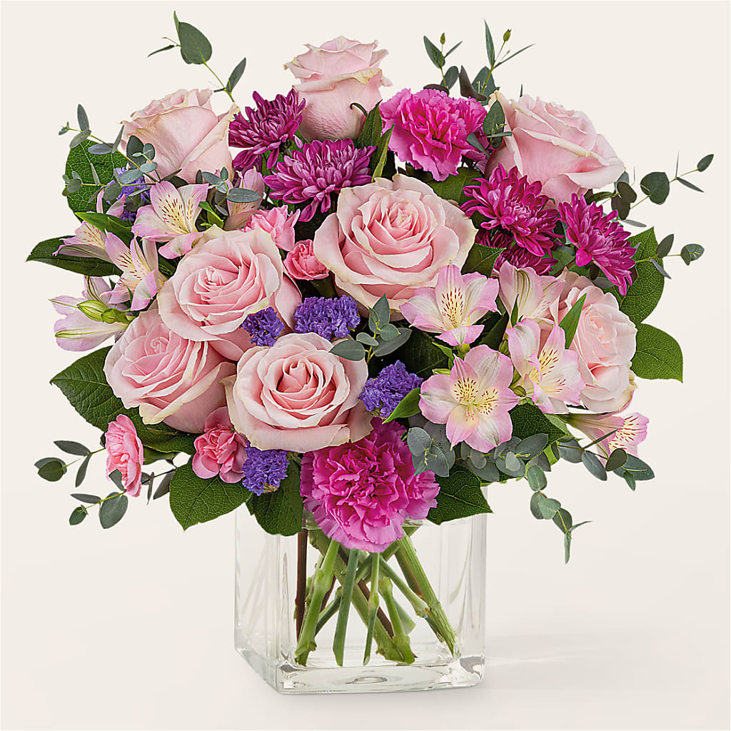 Rosy Radiance Bouquet – Royalty Flowers, Alexandria VA