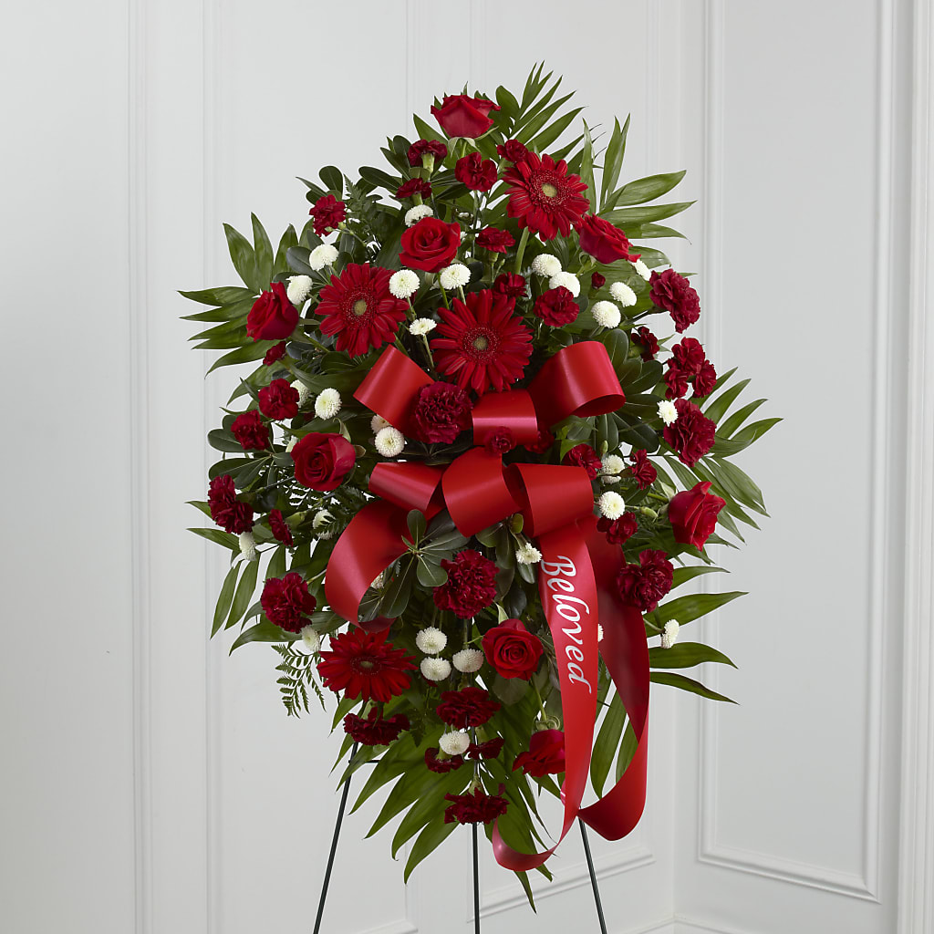 Treasured Memories Standing Spray – Royalty Flowers, Alexandria VA
