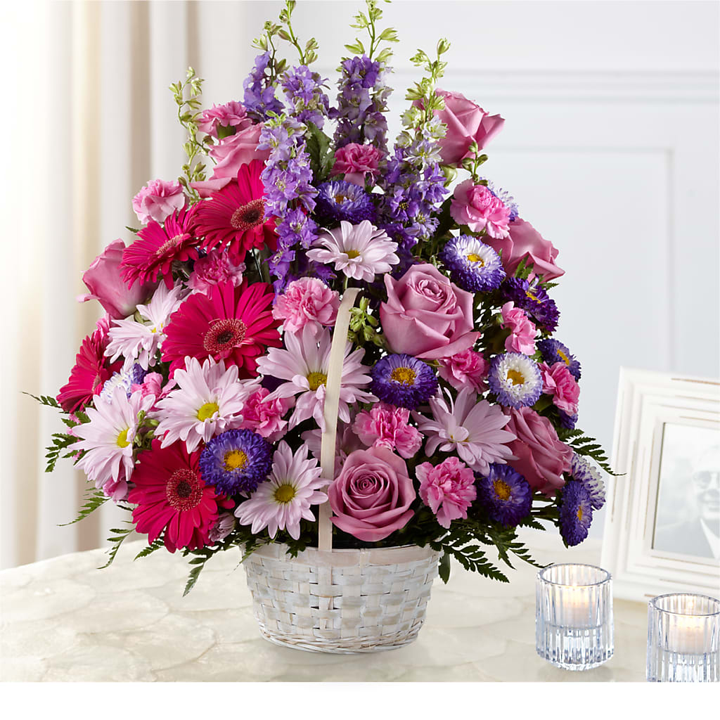 Pastel Peace Basket – Royalty Flowers, Alexandria VA