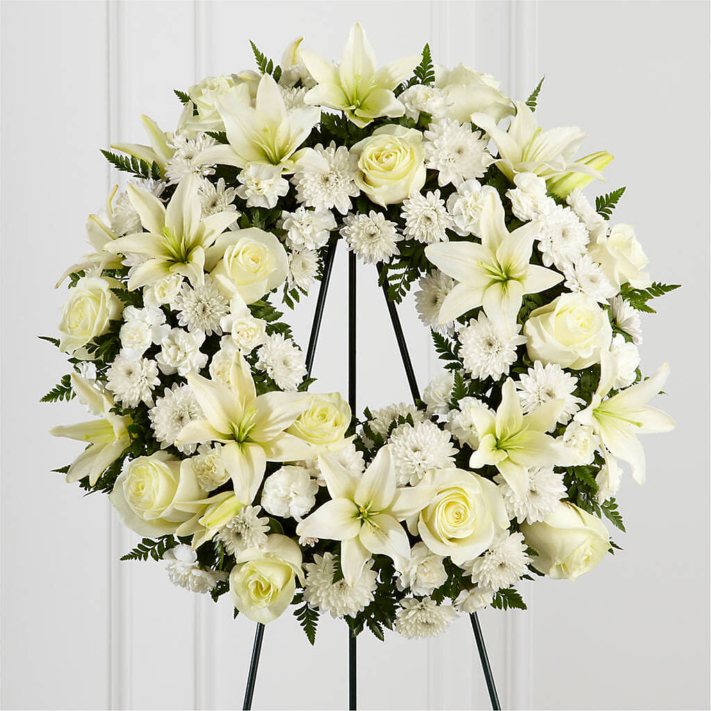 Treasured Tribute Wreath – Royalty Flowers, Alexandria VA