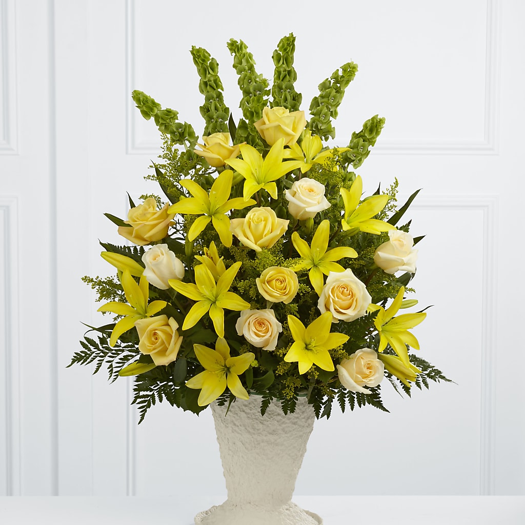 Golden Memories Arrangement – Royalty Flowers, Alexandria VA