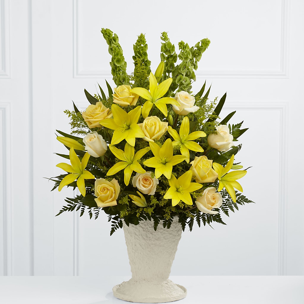Golden Memories Arrangement – Royalty Flowers, Alexandria VA