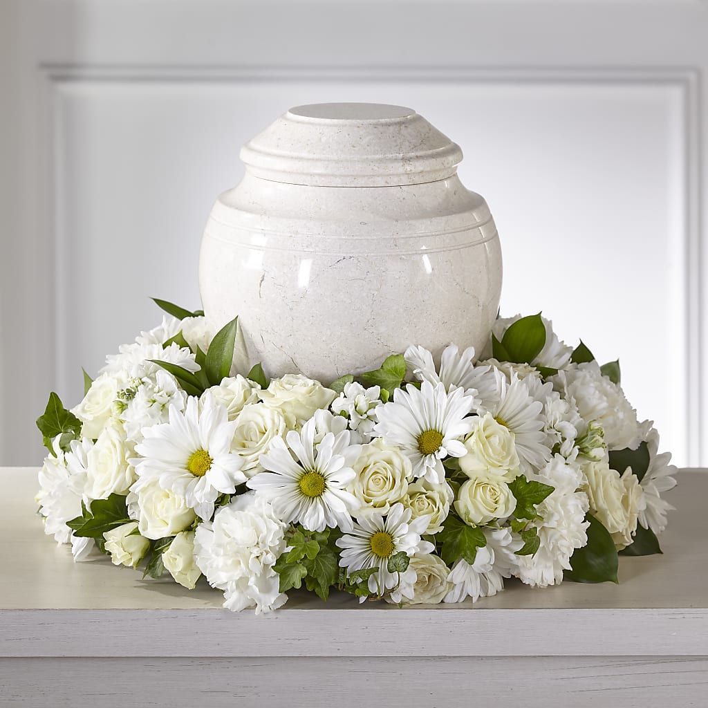 Ivory Gardens Cremation Adornment – Royalty Flowers, Alexandria VA