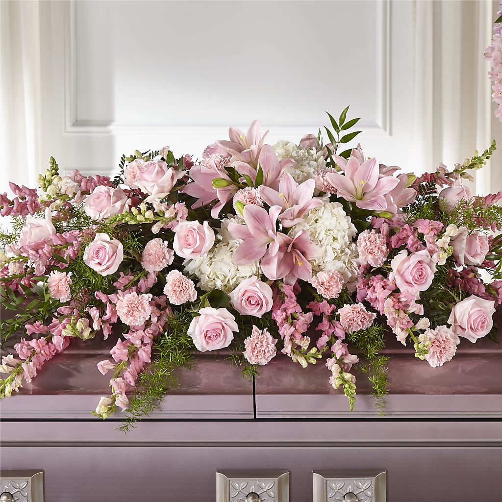 Life & Remembrance Casket Spray – Royalty Flowers, Alexandria VA