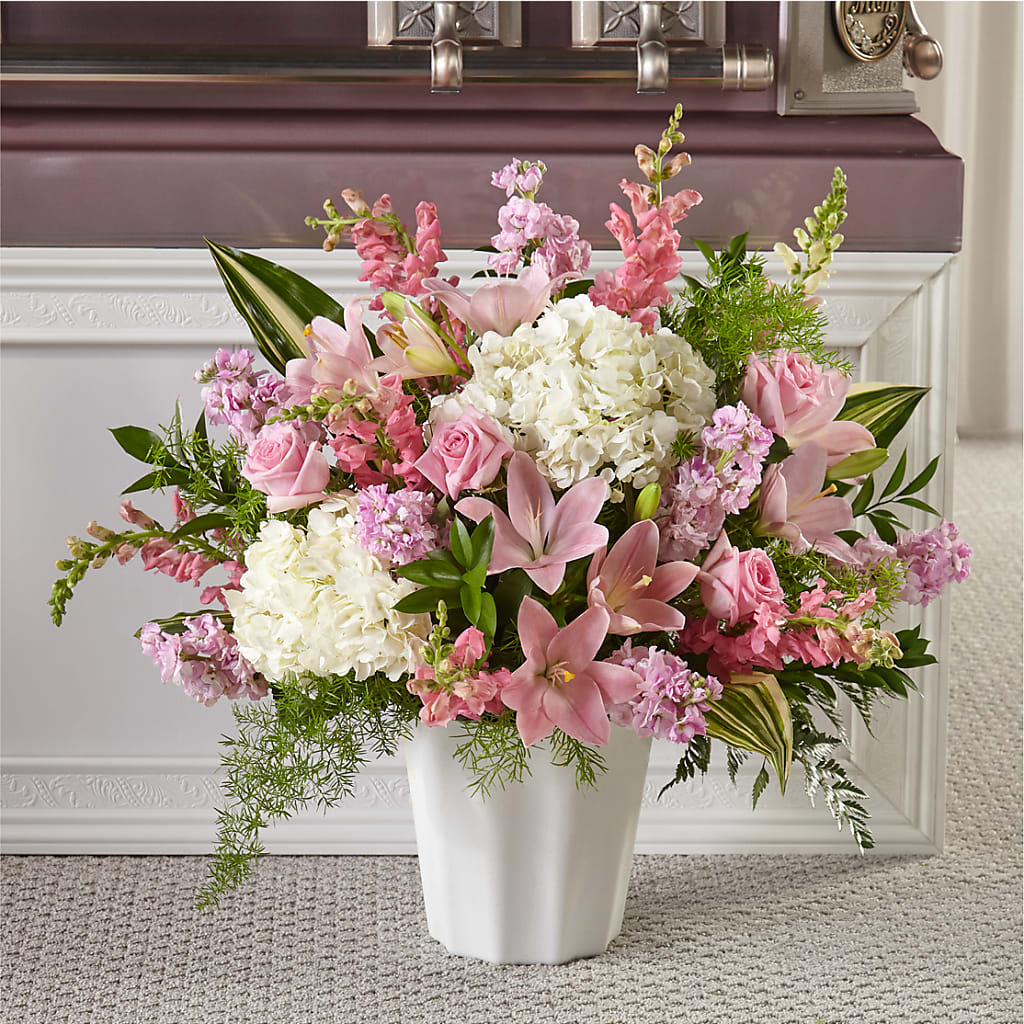 Simply Serene Floor Basket – Royalty Flowers, Alexandria VA