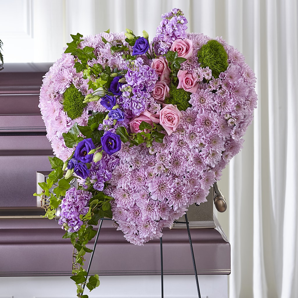 Treasured Love Standing Heart – Royalty Flowers, Alexandria VA