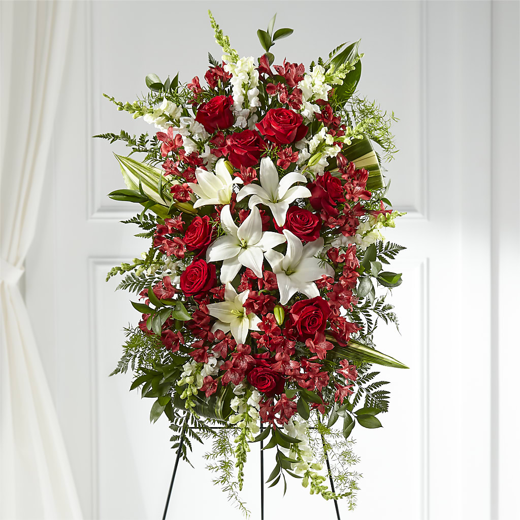 Everlasting Memory Standing Spray – Royalty Flowers, Alexandria VA