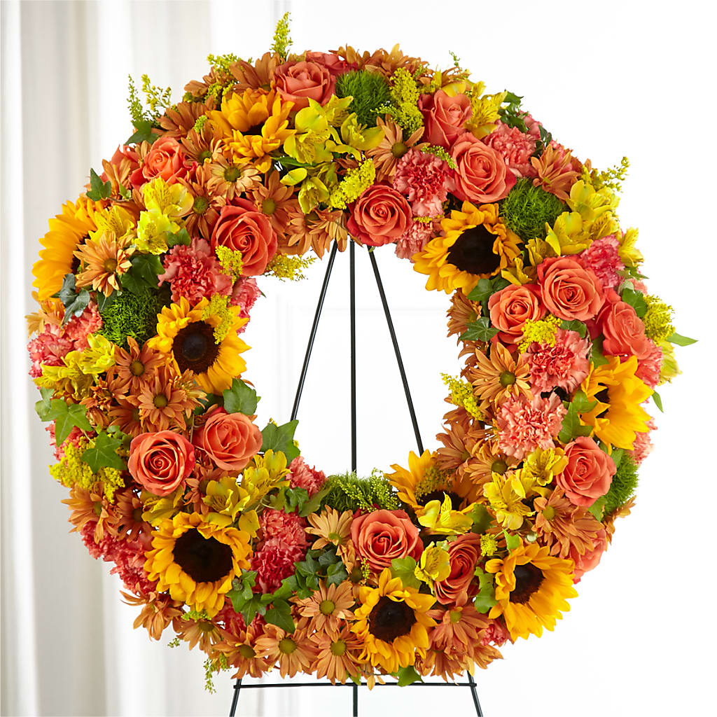 Autumnal Memories Wreath (Standard) – Royalty Flowers, Alexandria VA