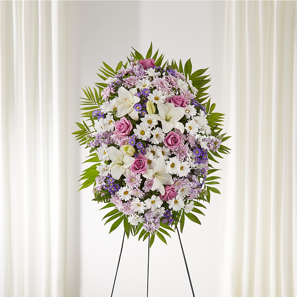 Surrounded by Love Standing Spray – Royalty Flowers, Alexandria VA