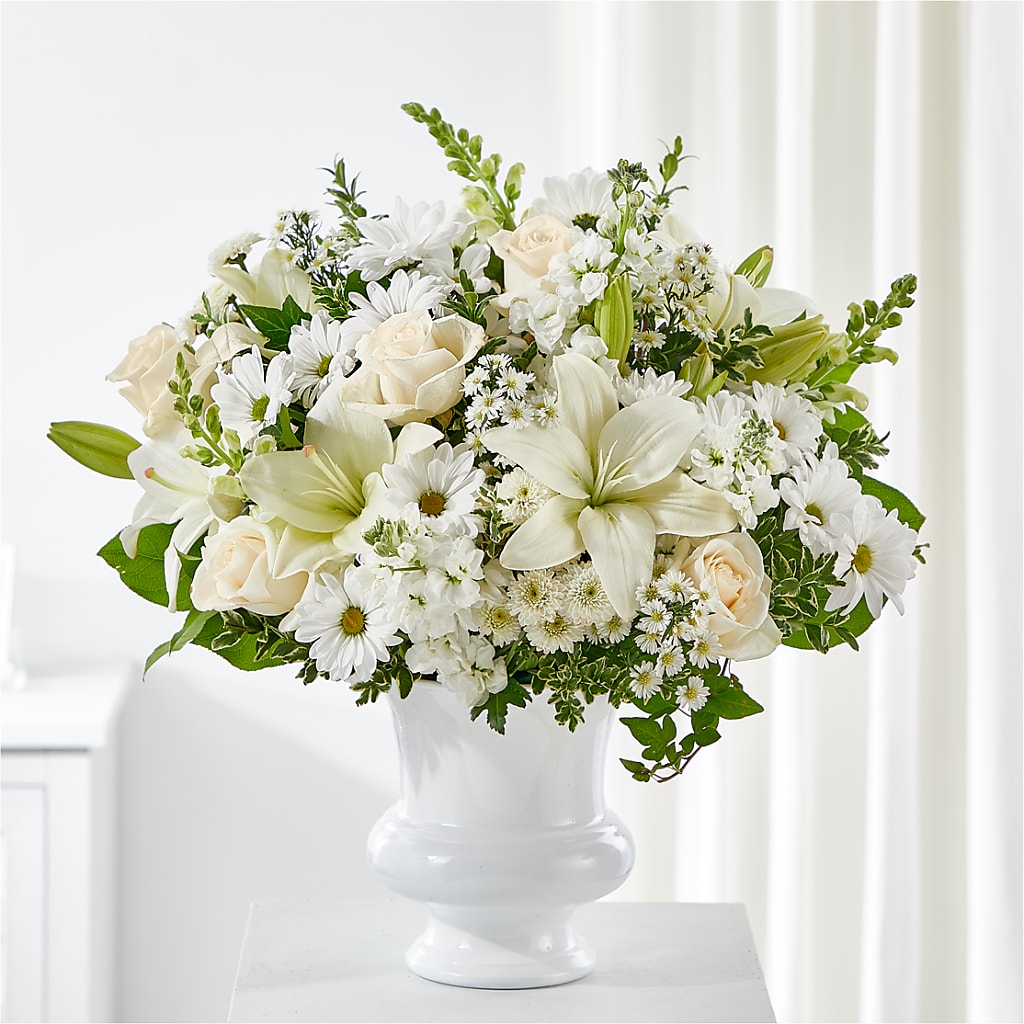 Uplifting Urn Arrangement – Royalty Flowers, Alexandria VA