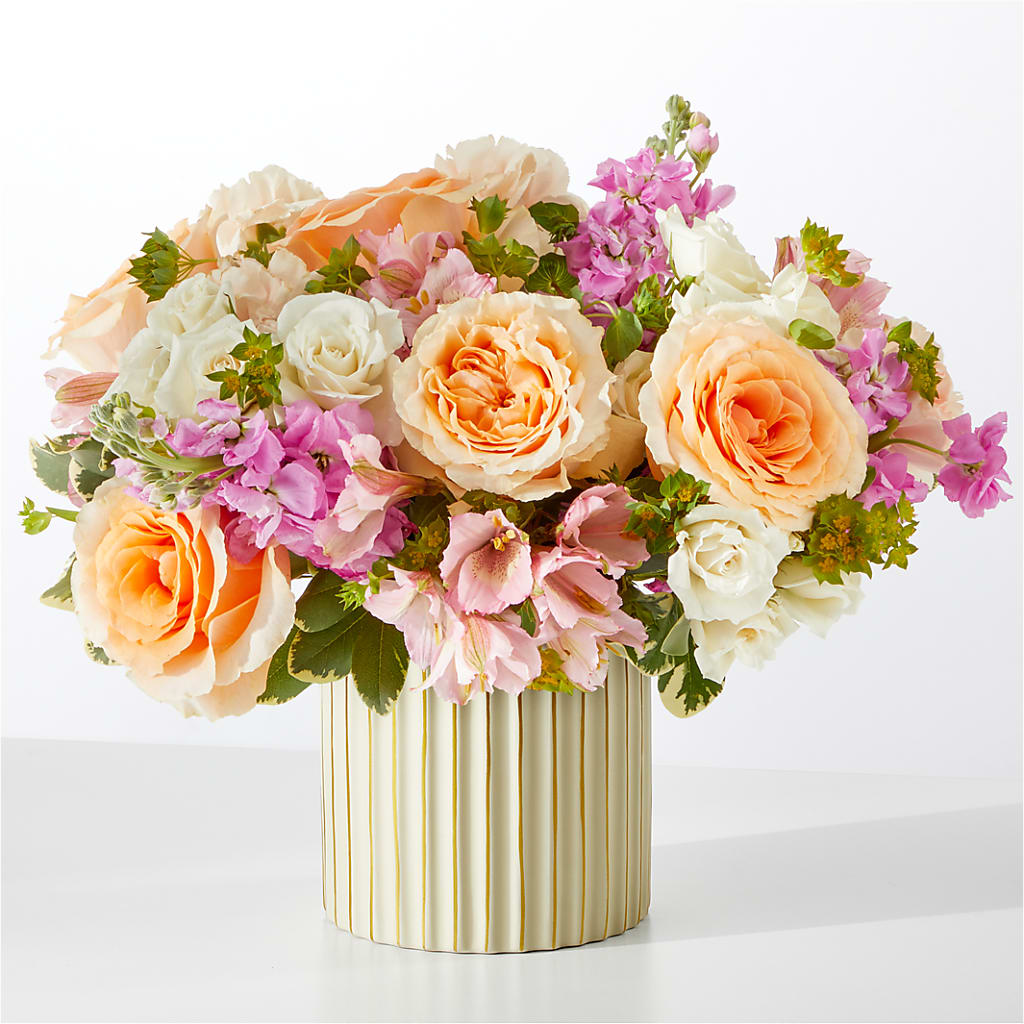 Paradise Bouquet with Ivory Vase – Royalty Flowers, Alexandria VA