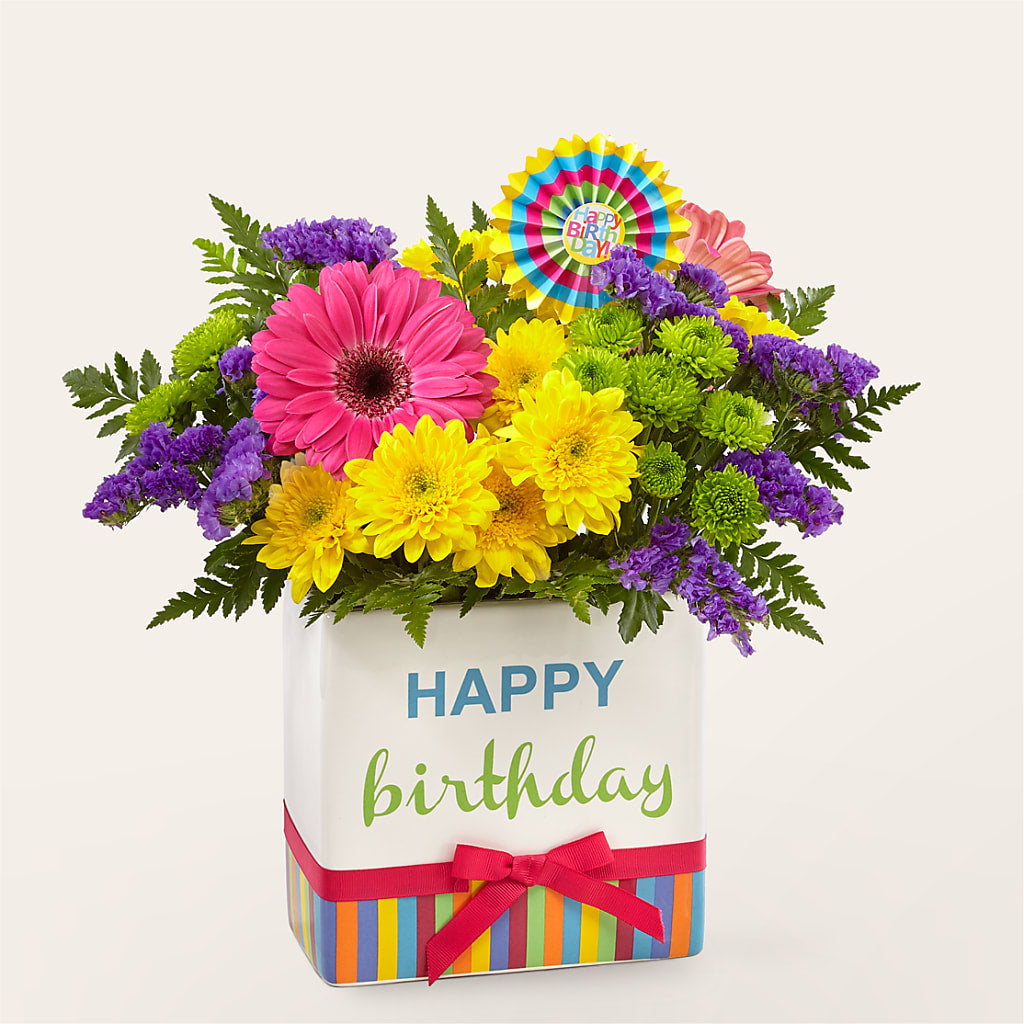 Birthday Brights Bouquet –  Royalty Flowers, Alexandria VA