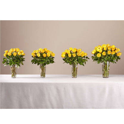 Long Stem Yellow Rose Bouquet –  Royalty Flowers, Alexandria VA