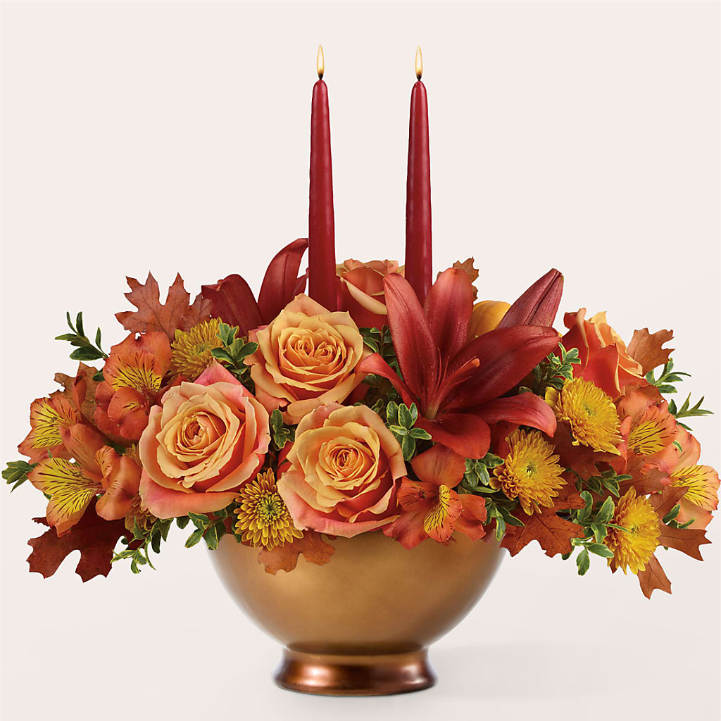 Harvest Table Centerpiece –  Royalty Flowers, Alexandria VA