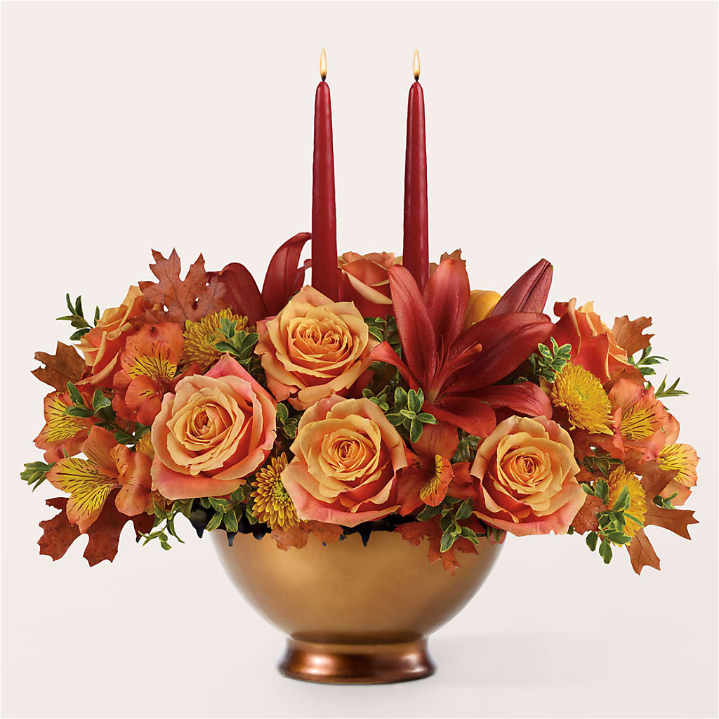 Harvest Table Centerpiece –  Royalty Flowers, Alexandria VA