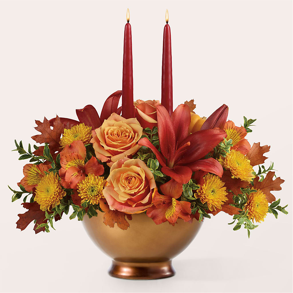 Harvest Table Centerpiece –  Royalty Flowers, Alexandria VA