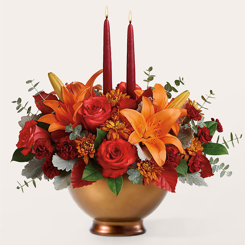 Fruits of Fall Centerpiece –  Royalty Flowers, Alexandria VA