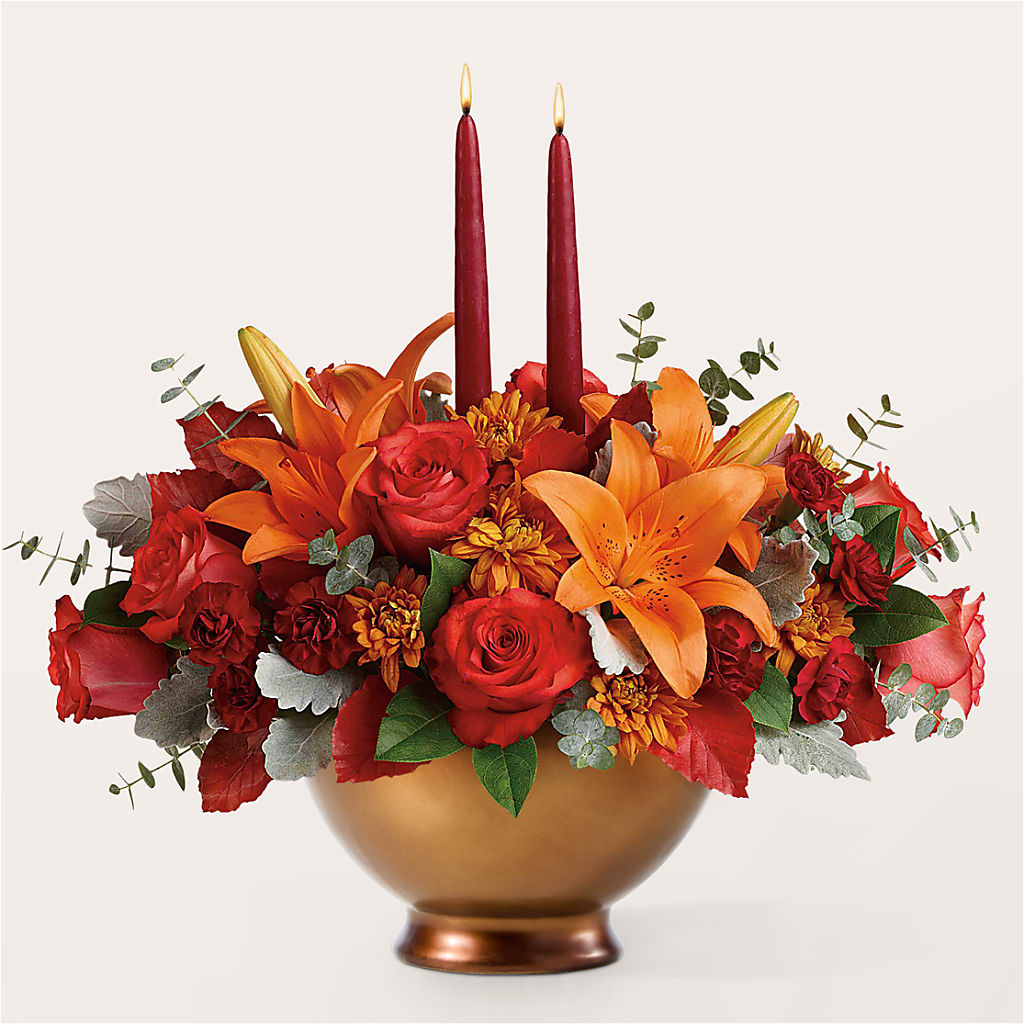 Fruits of Fall Centerpiece –  Royalty Flowers, Alexandria VA