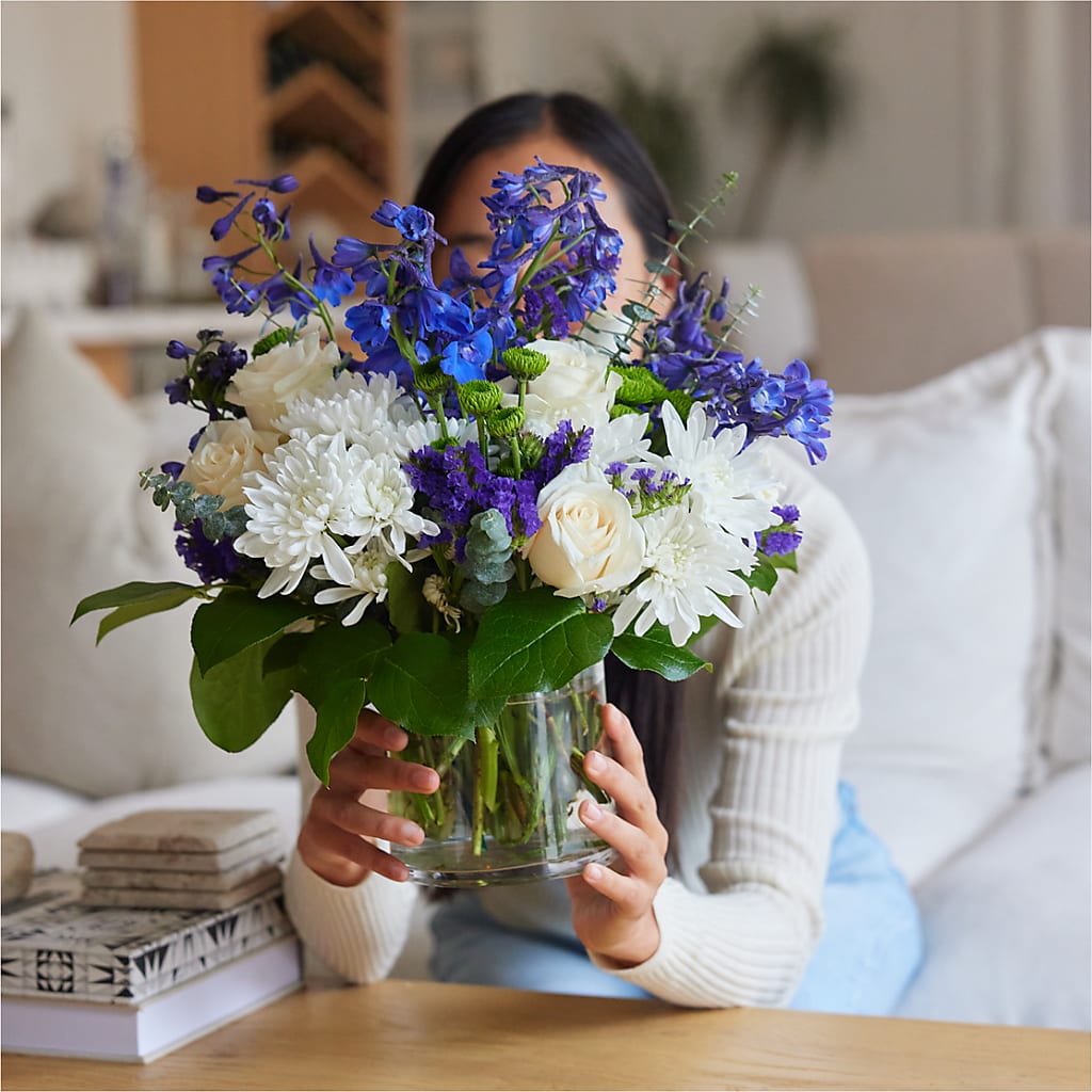 Cerulean Waves Bouquet –  Royalty Flowers, Alexandria VA