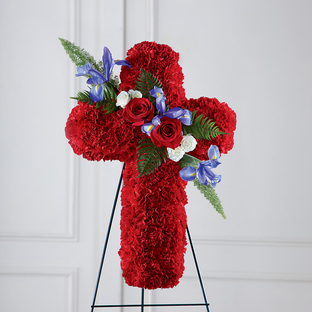 Faithful Hero Floral Cross –  Royalty Flowers, Alexandria VA
