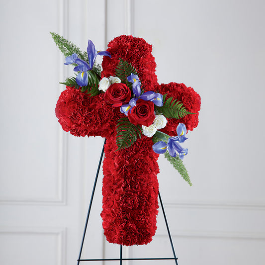Faithful Hero Floral Cross –  Royalty Flowers, Alexandria VA