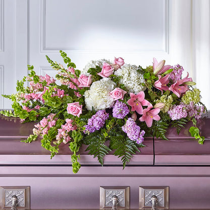 Life's Gratitude Casket Spray –  Royalty Flowers, Alexandria VA