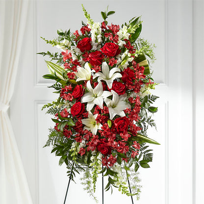 Everlasting Memory Standing Spray –  Royalty Flowers, Alexandria VA