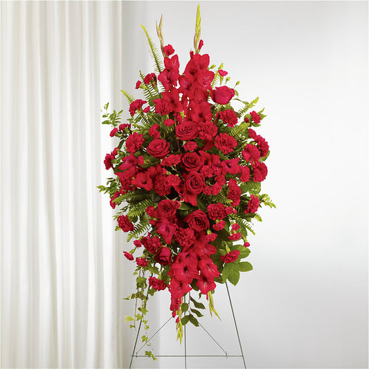 From the Heart Standing Spray –  Royalty Flowers, Alexandria VA