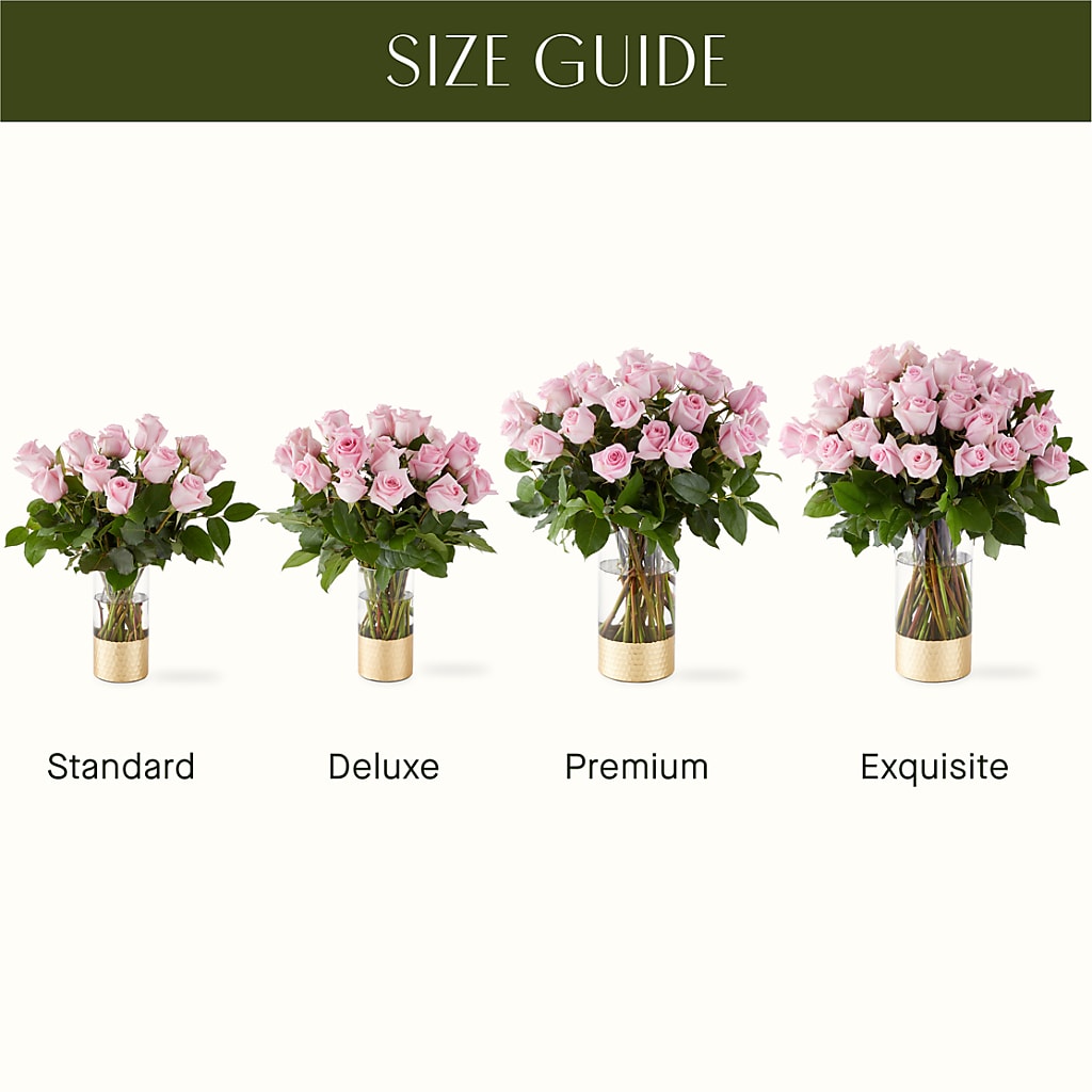 Picture Perfect Pink Rose Bouquet –  Royalty Flowers, Alexandria VA