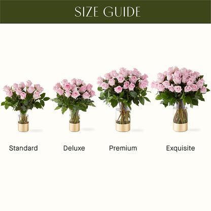 Picture Perfect Pink Rose Bouquet –  Royalty Flowers, Alexandria VA