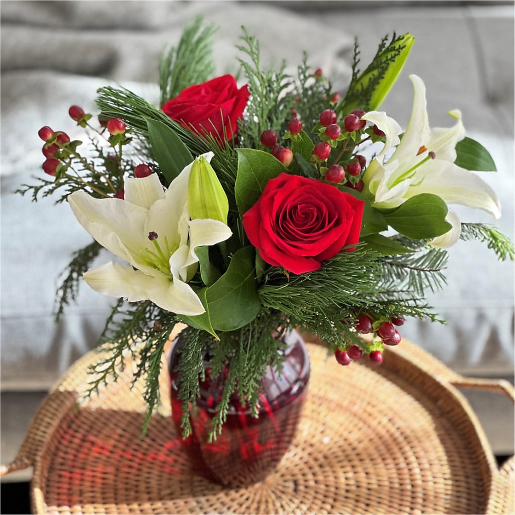 Evergreen Delight Bouquet –  Royalty Flowers, Alexandria VA
