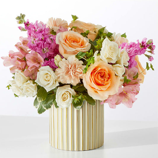 Paradise Bouquet with Ivory Vase –  Royalty Flowers, Alexandria VA