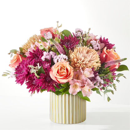 Berry Cobbler Bouquet with Ivory Vase –  Royalty Flowers, Alexandria VA