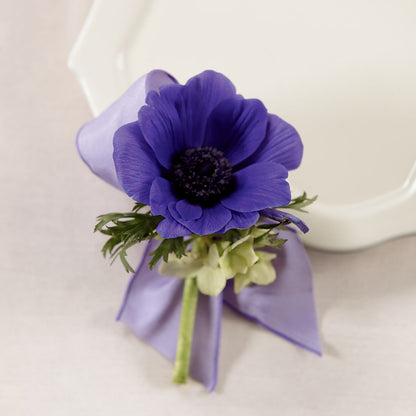 Purple Passion Boutonniere –  Royalty Flowers, Alexandria VA
