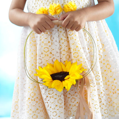 Sweet Sunshine Flower Girl Bouquet –  Royalty Flowers, Alexandria VA
